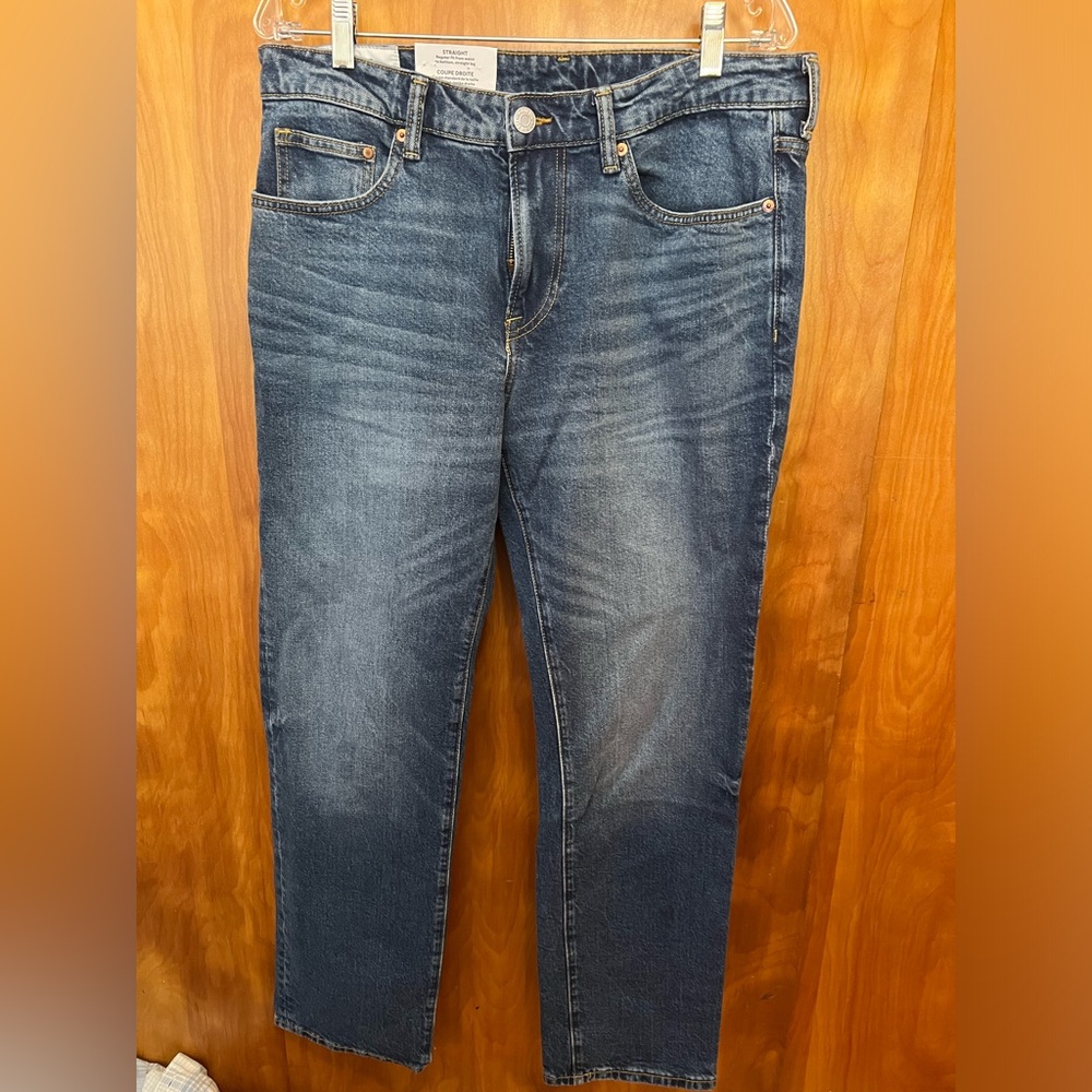 H&M NWT men’s straight fit jeans waist 34 by 32 inseam